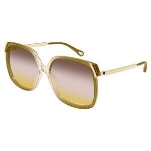 New CHLOE Brown Square CH0286s 008 Sunglasses Women